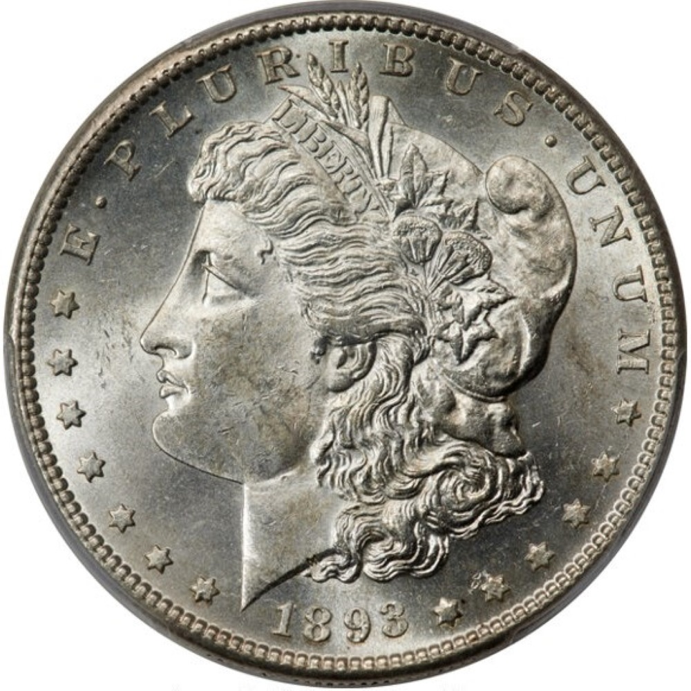 1893-S-$1-Morgan-Dollar-In-PCGS-MS-63-CAC-At-F.-U.-N.